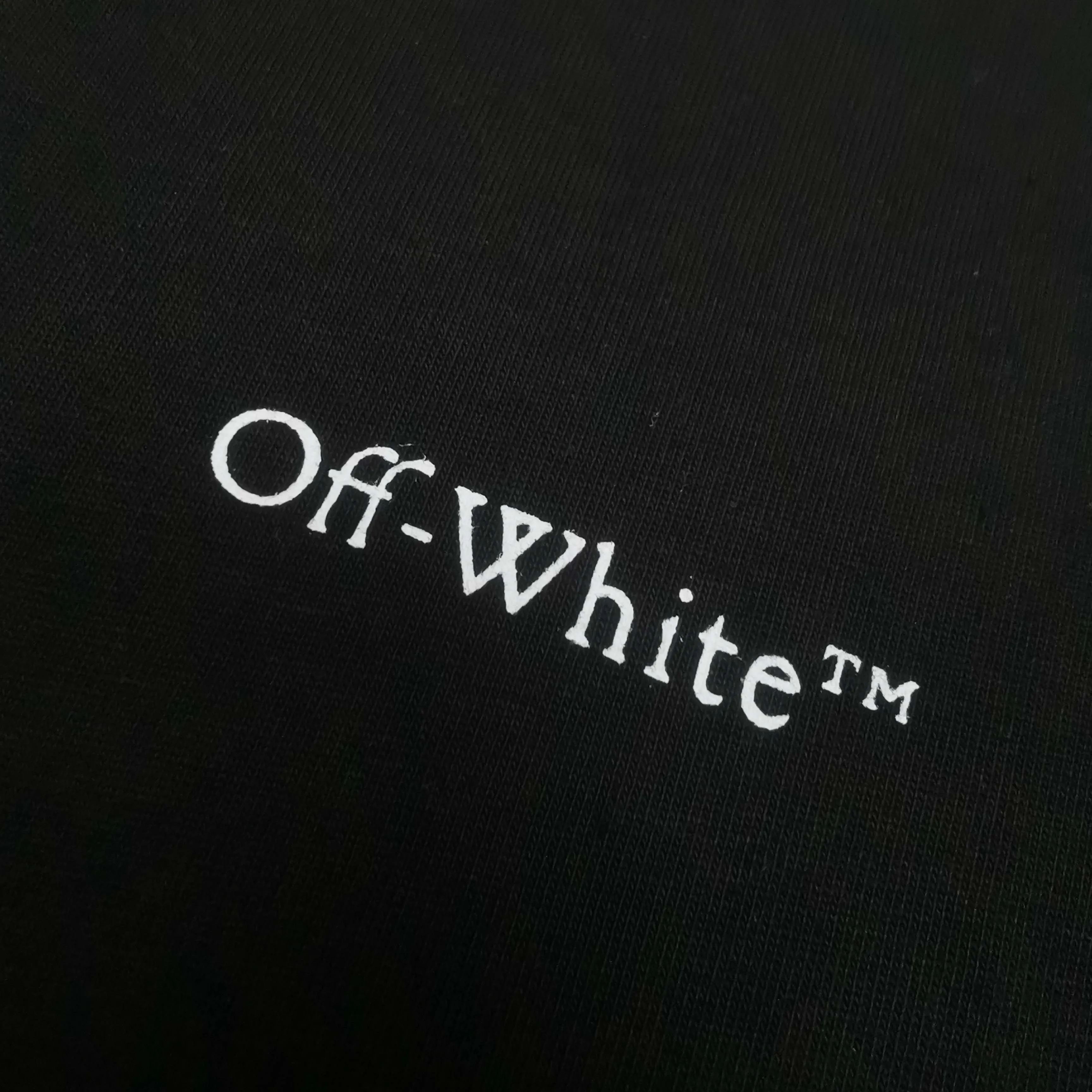 off white new floral graffiti loose short-sleeved T-shirt Size: S M L XL Color: Black White P240